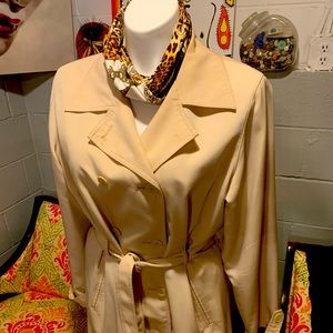1 Madison Waterproof Mid-Length Tan Trench Coat